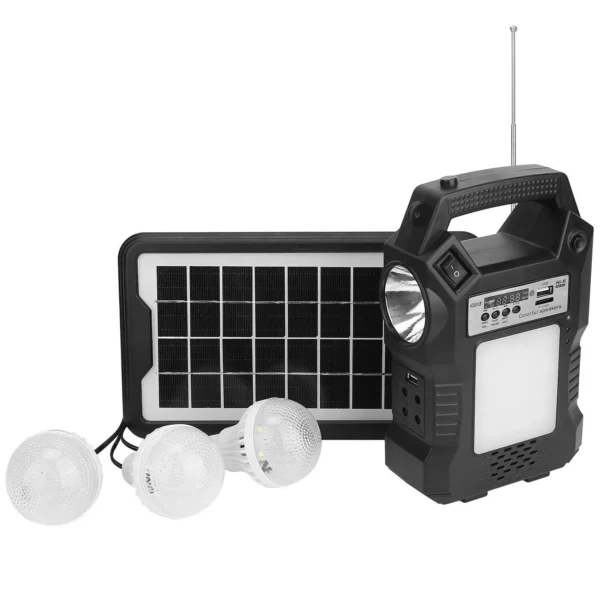 CE-0030 LINTERNA SOLAR CON BOMBILLOS Y BATERIA - Image 2